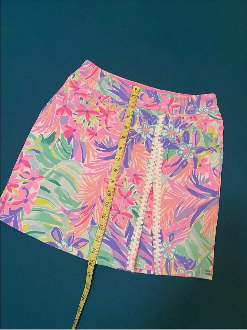 Lilly Pulitzer Pastel Floral Mini Skort - Pink, Purple & Mint - Picture 7 of 8